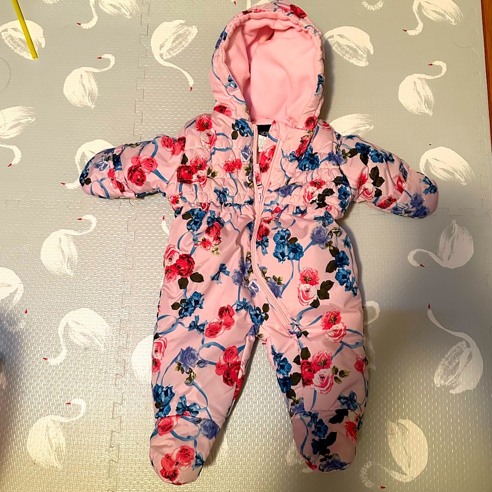 Rothschild floral 3/6 Month one piece great for cold weather